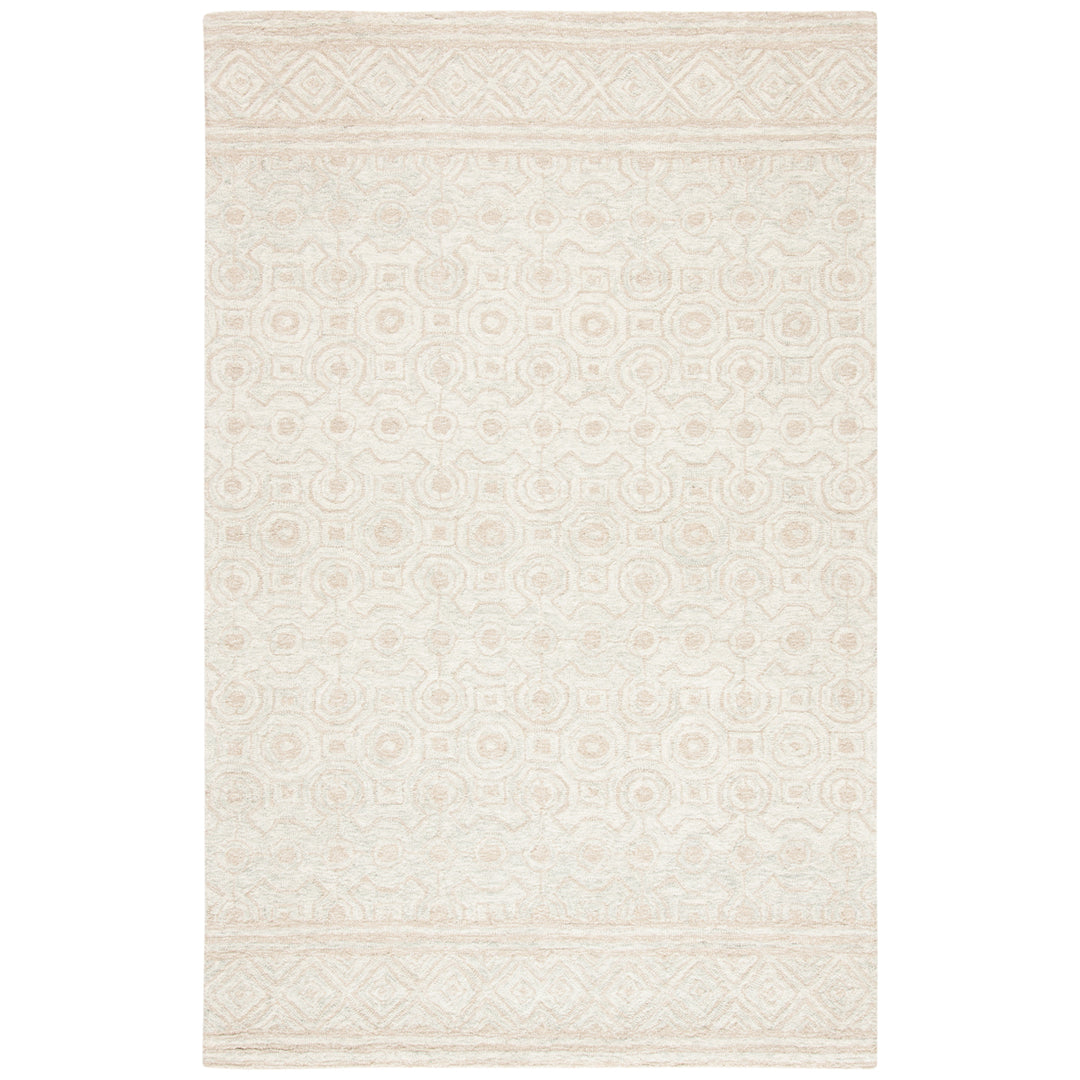 SAFAVIEH Micro-Loop MLP950A Ivory / Light Green Rug Image 10