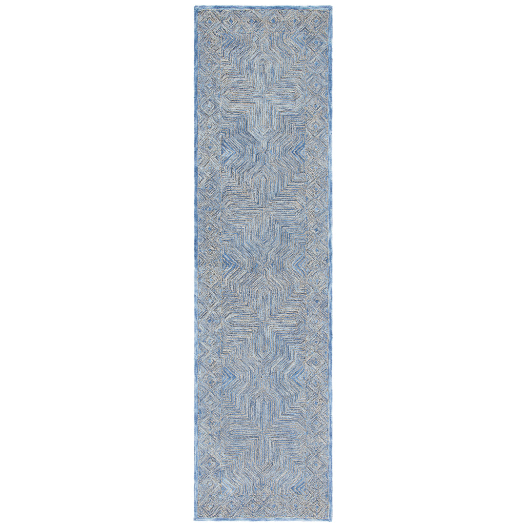 SAFAVIEH Micro-Loop Collection MLP975M Handmade Blue Rug Image 5