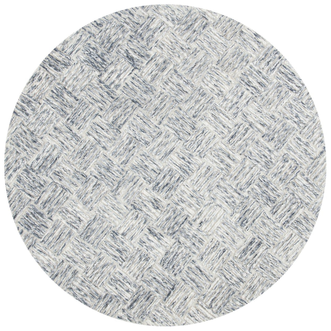 SAFAVIEH Micro-Loop Collection MLP976F Handmade Grey Rug Image 4