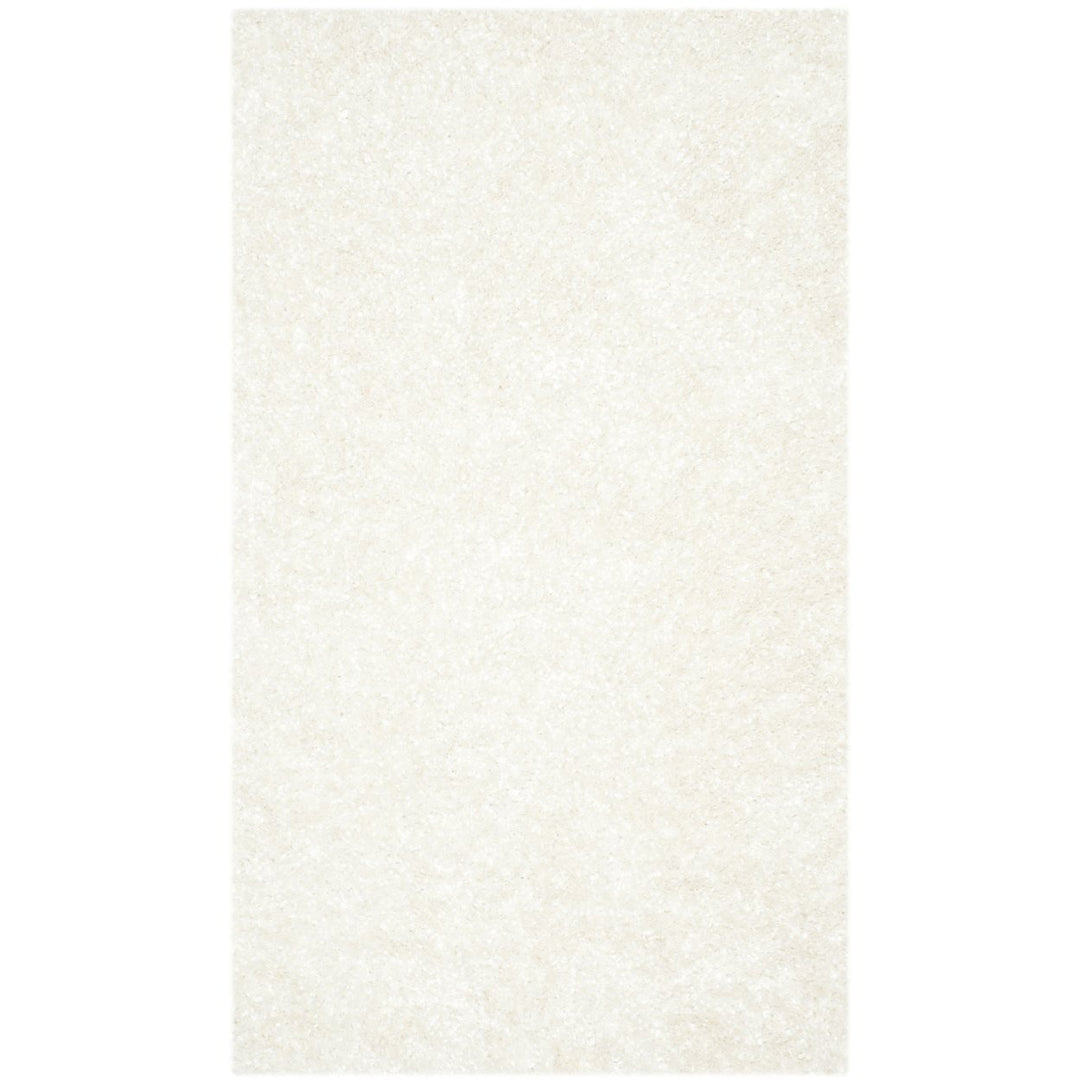 SAFAVIEH Malibu Shag MLS431W Handmade White Rug Image 7