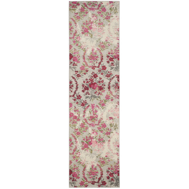 SAFAVIEH Monaco Collection MNC205R Ivory / Pink Rug Image 2