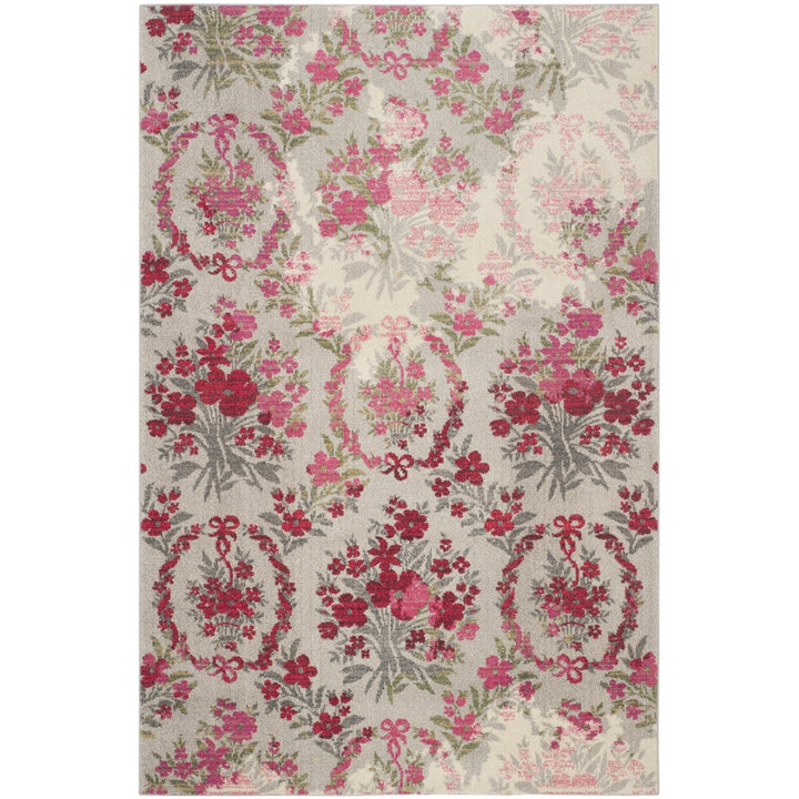 SAFAVIEH Monaco Collection MNC205R Ivory / Pink Rug Image 6