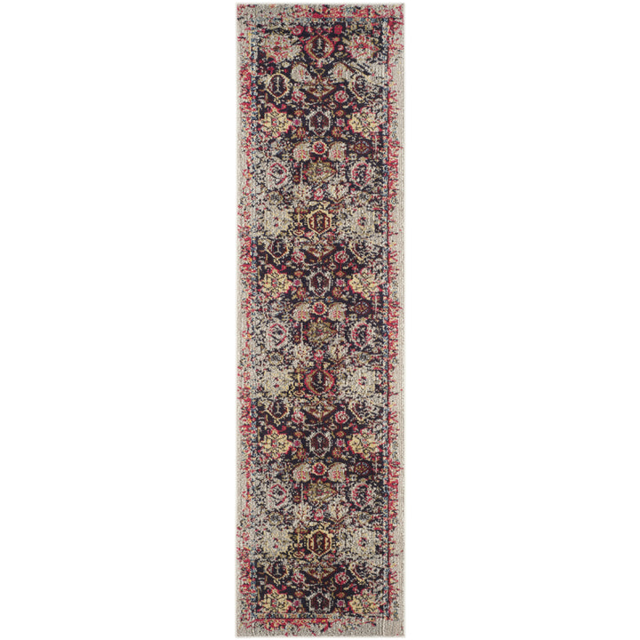 SAFAVIEH Monaco Collection MNC206G Grey / Multi Rug Image 5