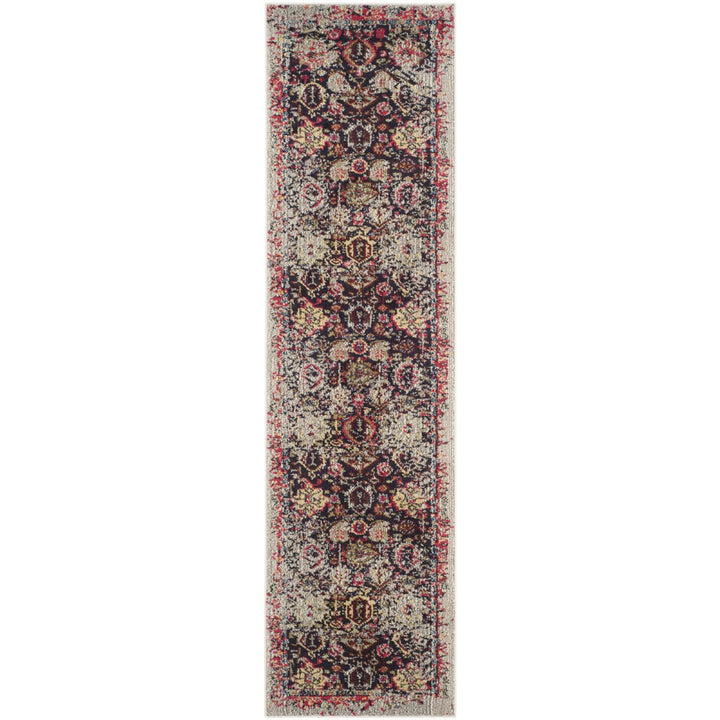 SAFAVIEH Monaco Collection MNC206G Grey / Multi Rug Image 1