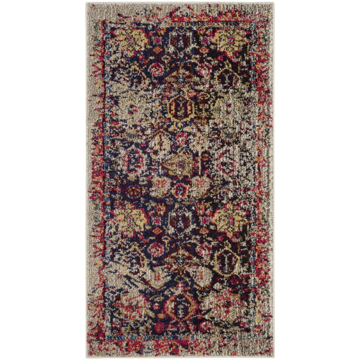 SAFAVIEH Monaco Collection MNC206G Grey / Multi Rug Image 8