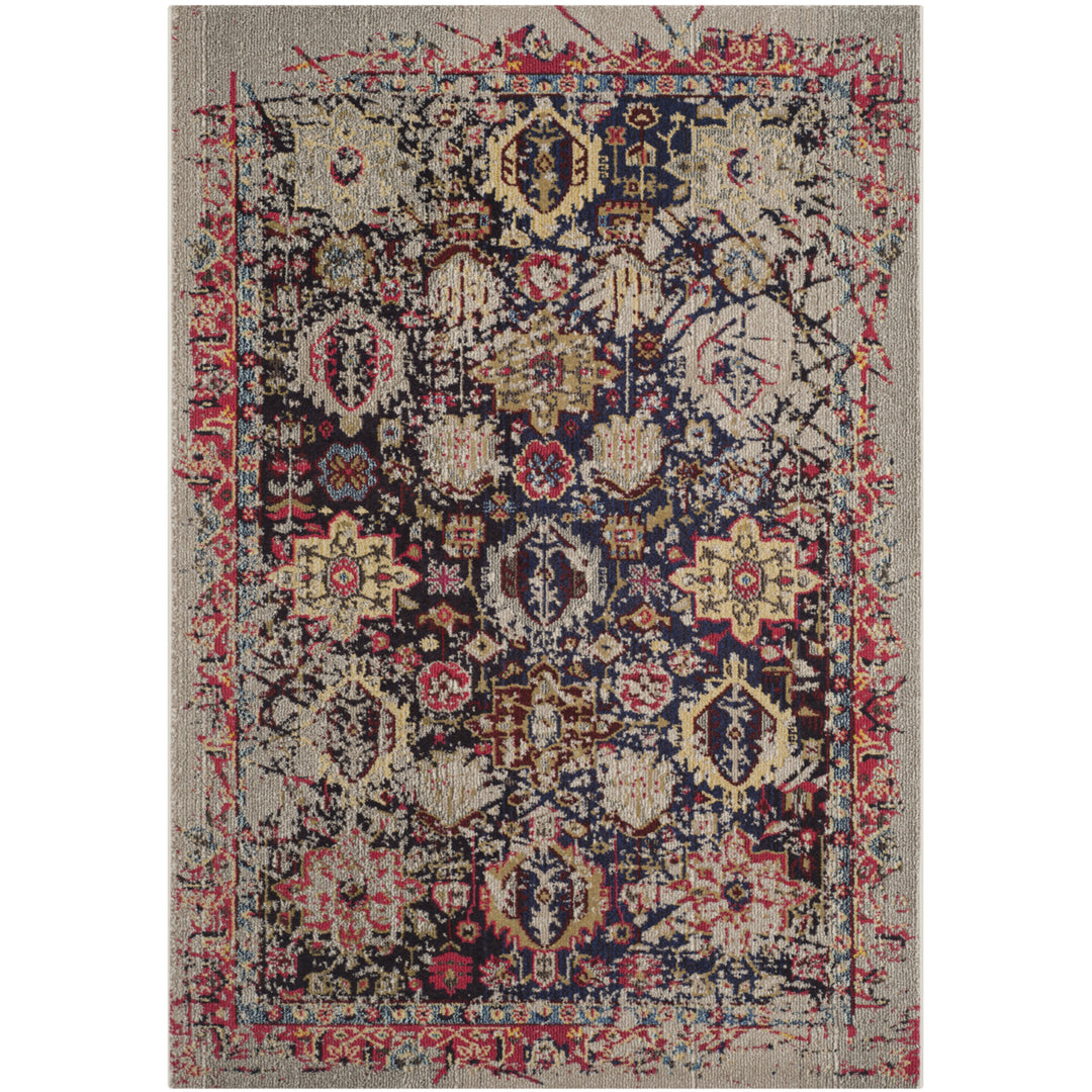 SAFAVIEH Monaco Collection MNC206G Grey / Multi Rug Image 10