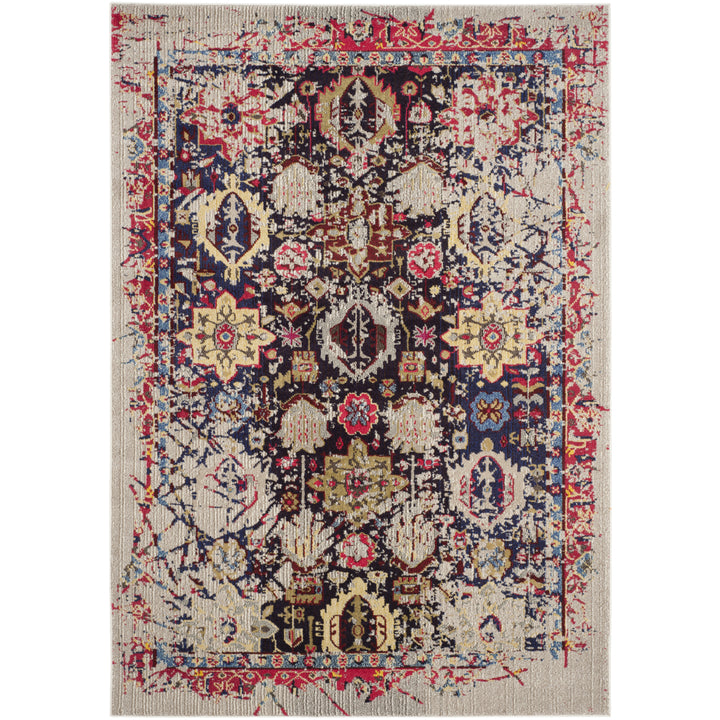 SAFAVIEH Monaco Collection MNC206G Grey / Multi Rug Image 11