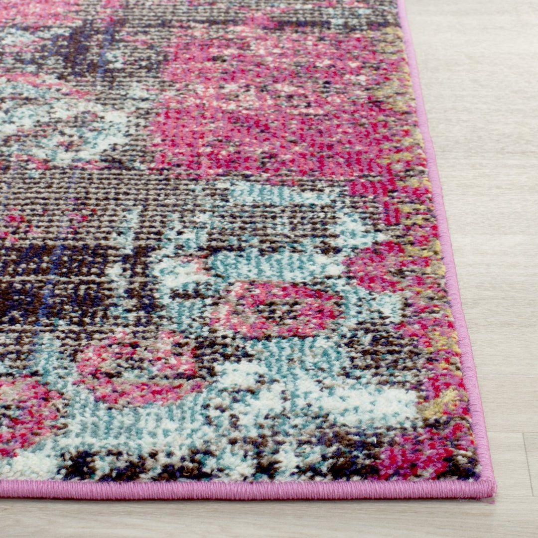 SAFAVIEH Monaco Collection MNC210D Pink / Multi Rug Image 4