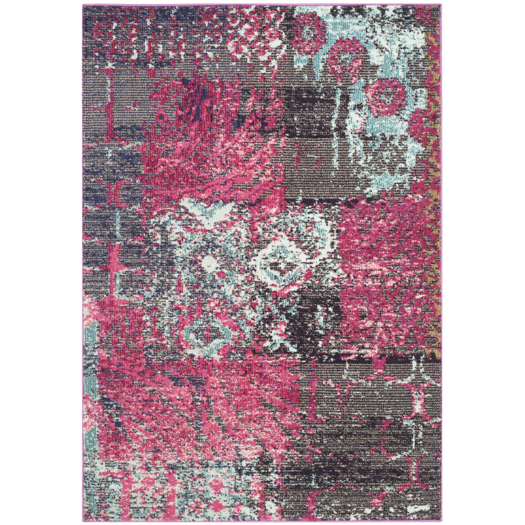 SAFAVIEH Monaco Collection MNC210D Pink / Multi Rug Image 5