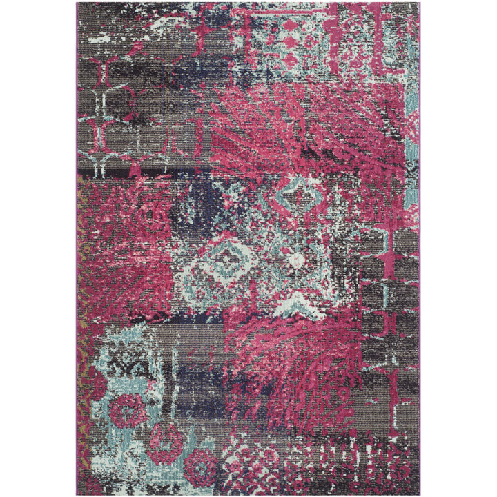 SAFAVIEH Monaco Collection MNC210D Pink / Multi Rug Image 1