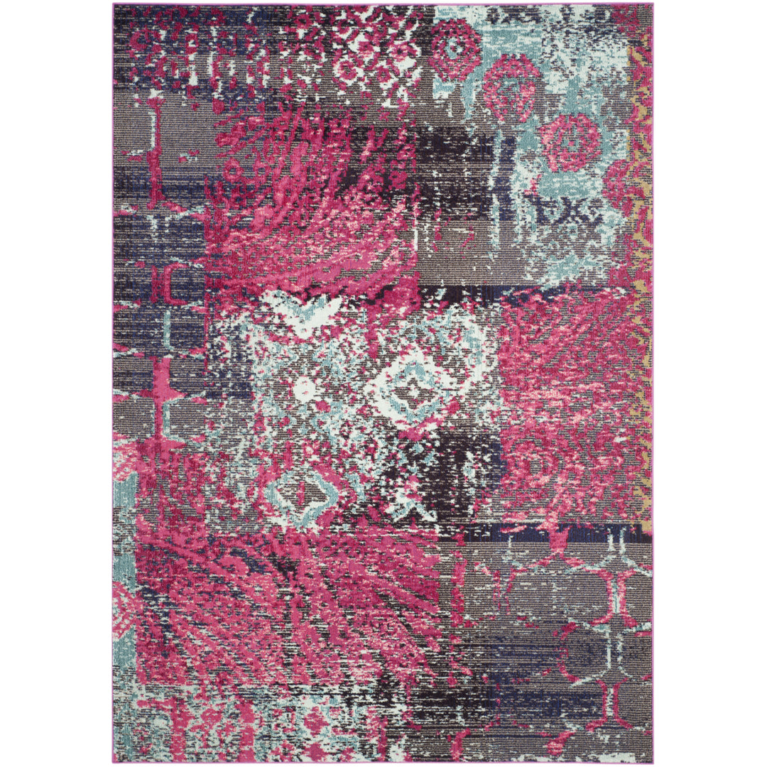 SAFAVIEH Monaco Collection MNC210D Pink / Multi Rug Image 7