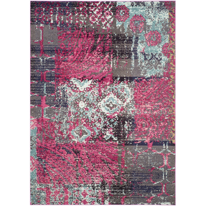 SAFAVIEH Monaco Collection MNC210D Pink / Multi Rug Image 1