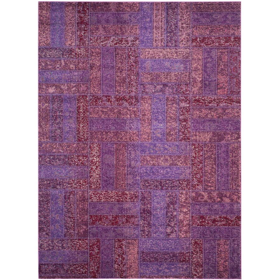 SAFAVIEH Monaco Collection MNC214L Purple / Multi Rug Image 1