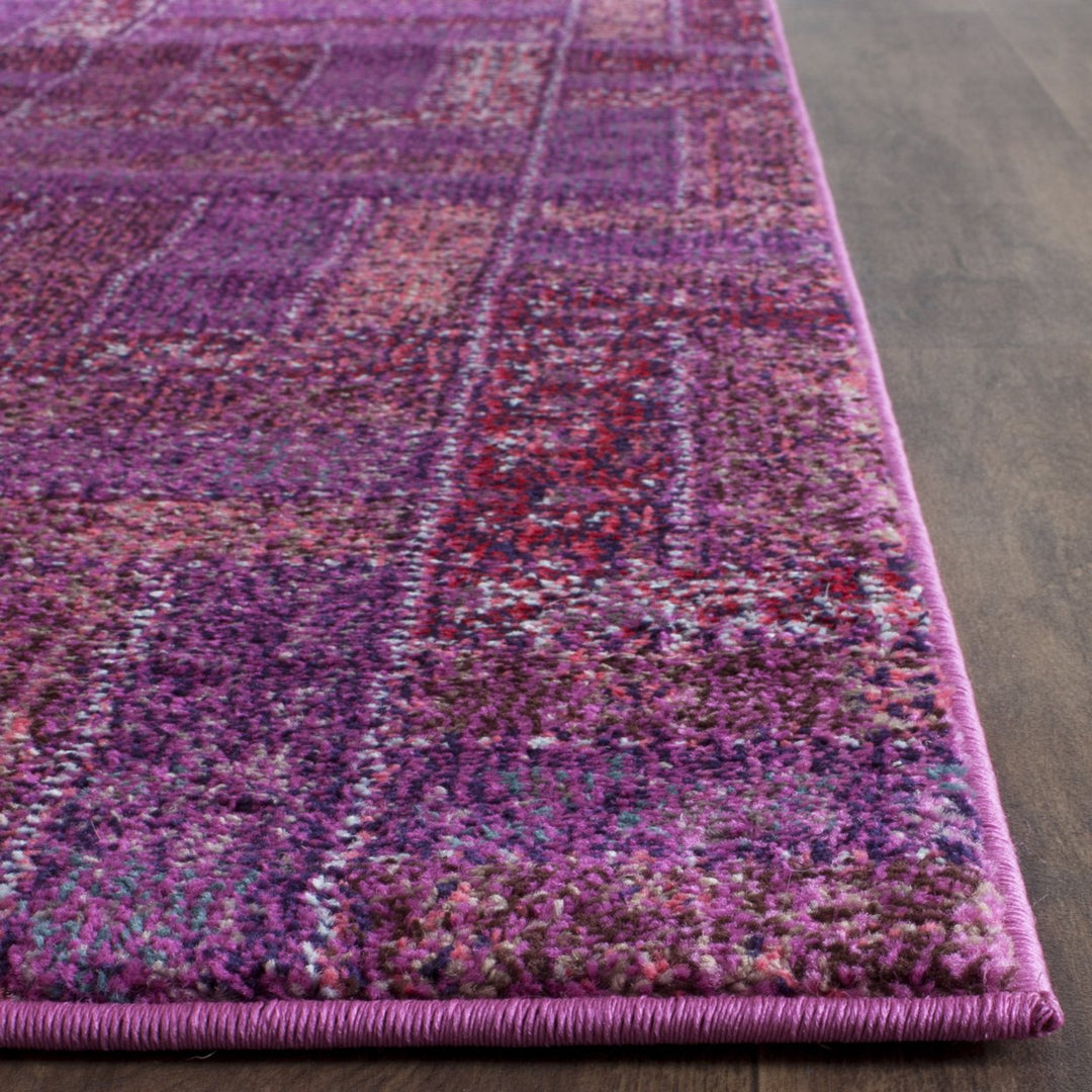 SAFAVIEH Monaco Collection MNC214L Purple / Multi Rug Image 4