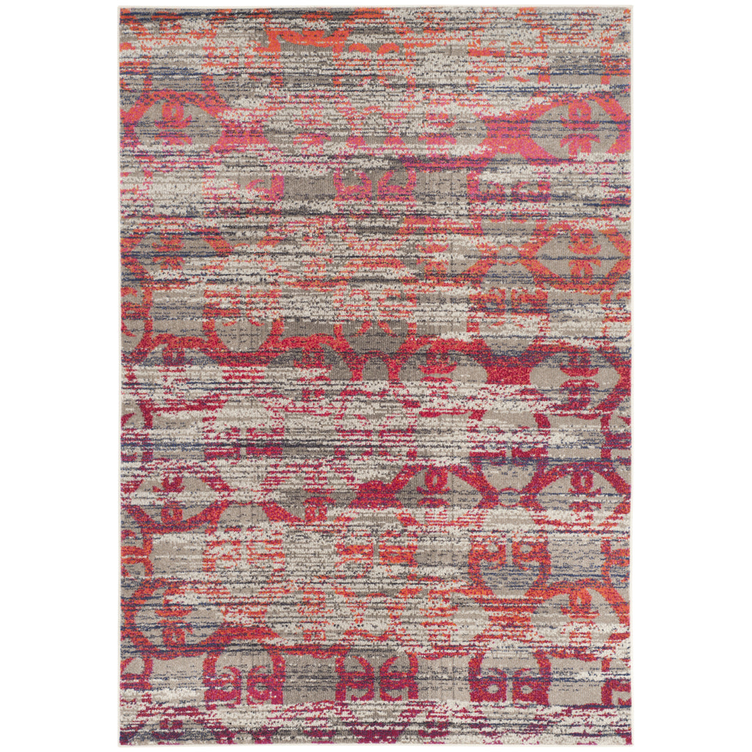 SAFAVIEH Monaco Collection MNC217G Grey / Multi Rug Image 6