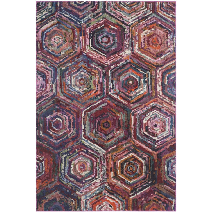 SAFAVIEH Monaco Collection MNC224D Pink / Multi Rug Image 1