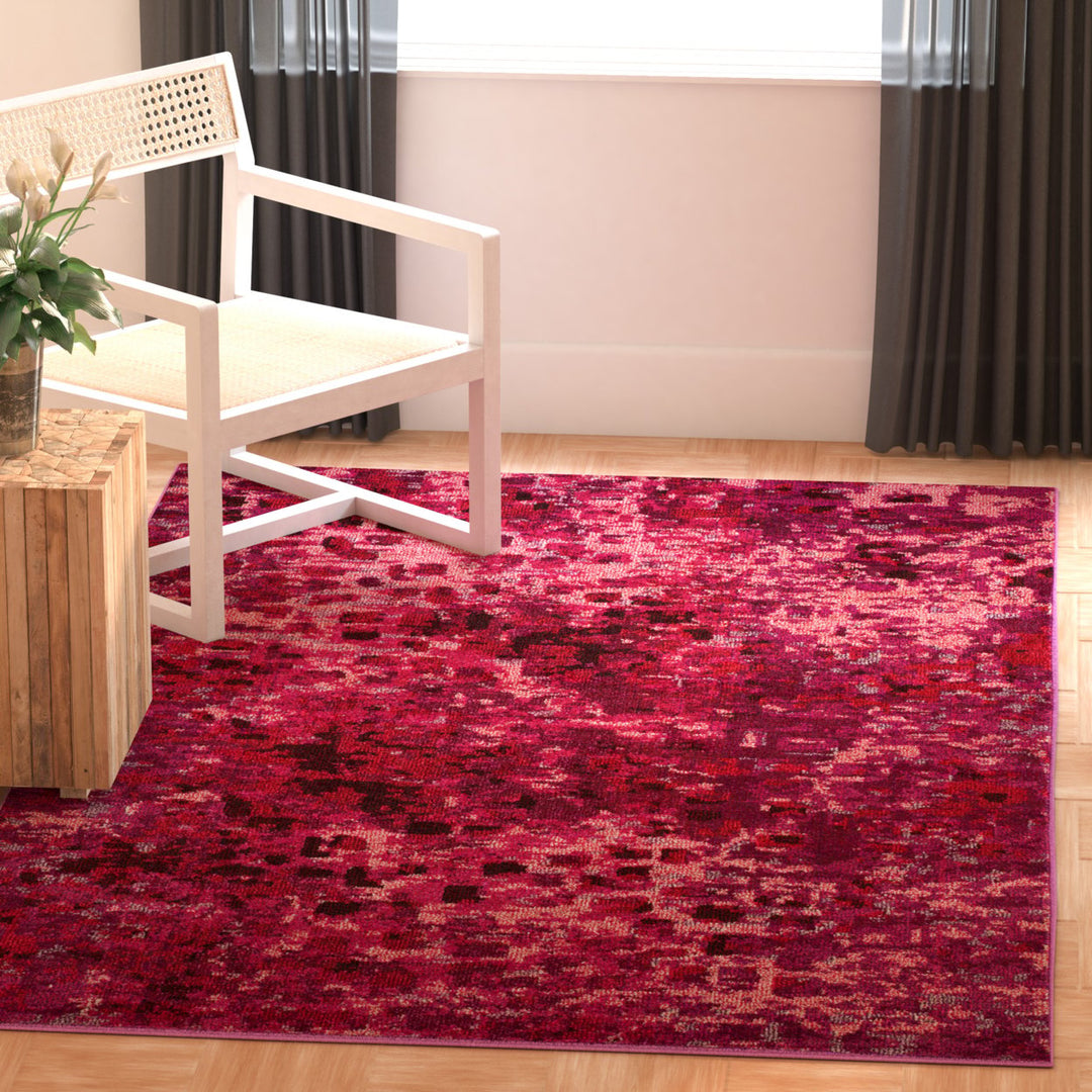 SAFAVIEH Monaco Collection MNC225F Fuchsia Rug Image 1