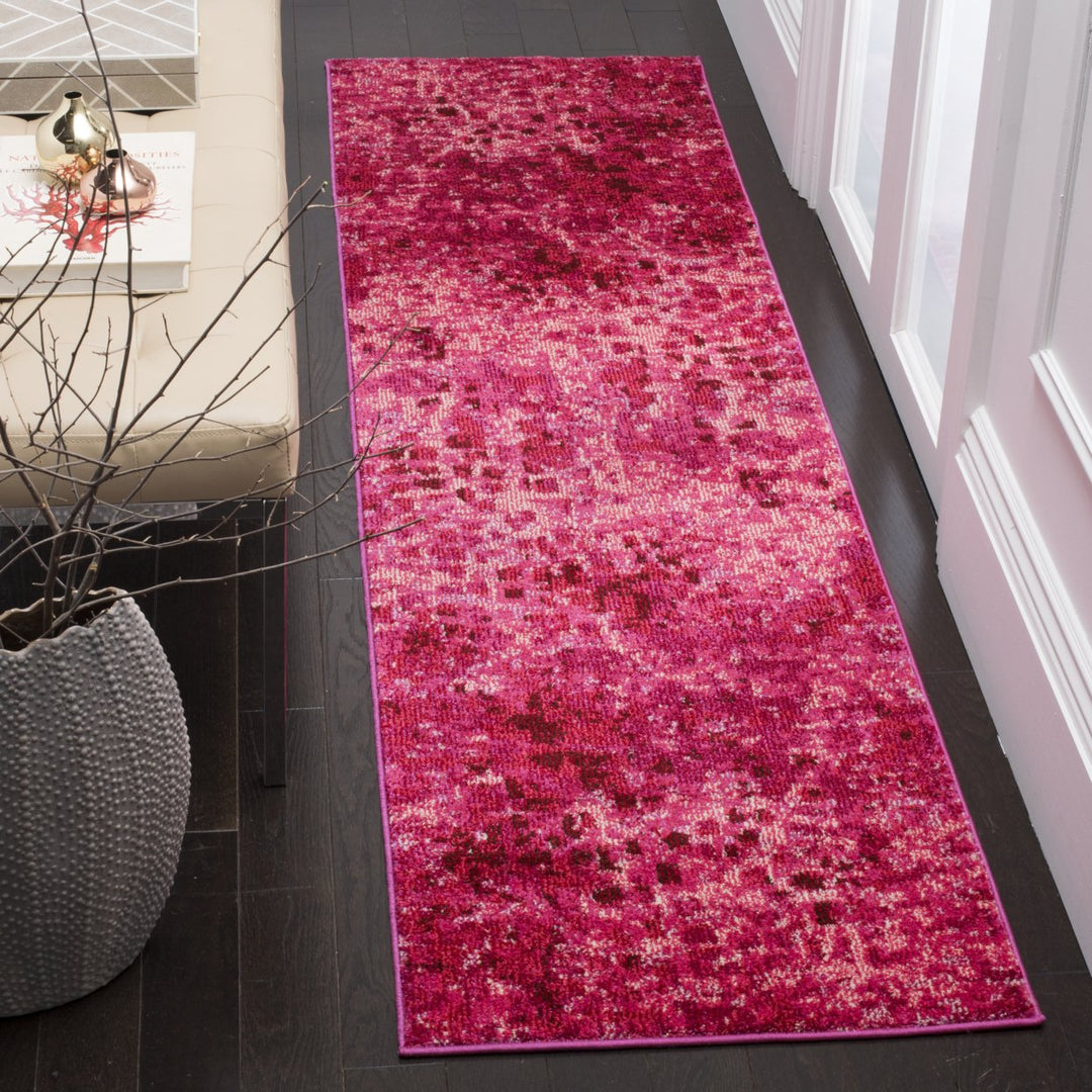 SAFAVIEH Monaco Collection MNC225F Fuchsia Rug Image 3