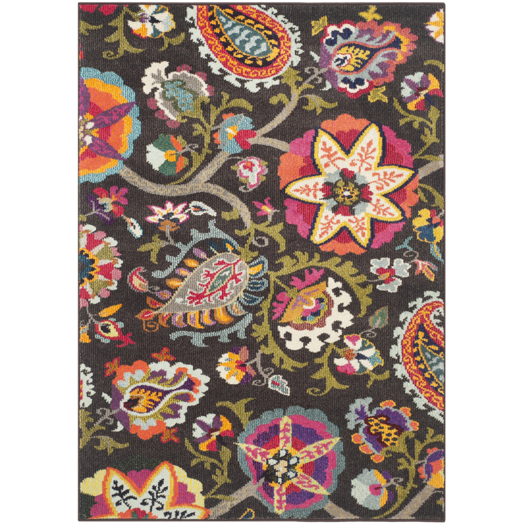 SAFAVIEH Monaco Collection MNC229B Brown / Multi Rug Image 5