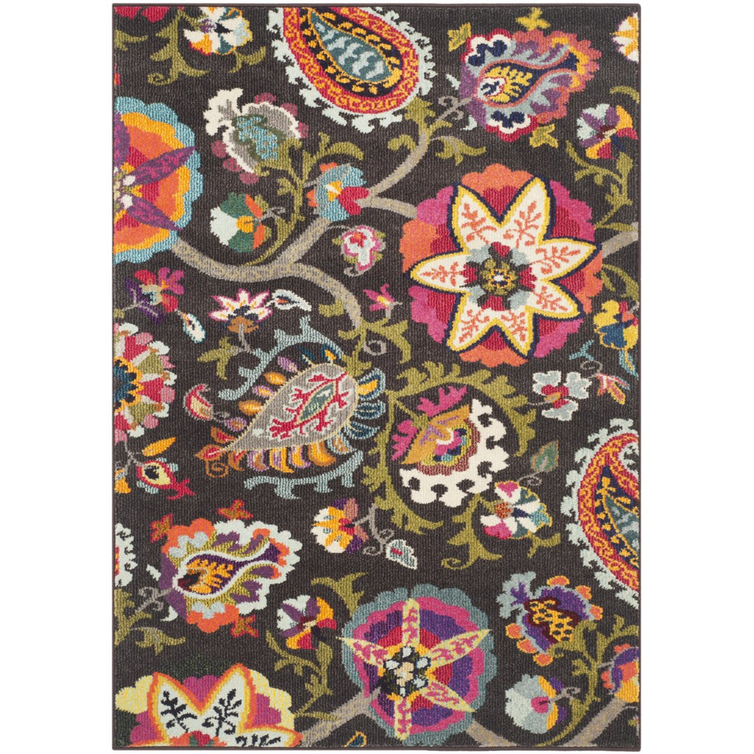 SAFAVIEH Monaco Collection MNC229B Brown / Multi Rug Image 1