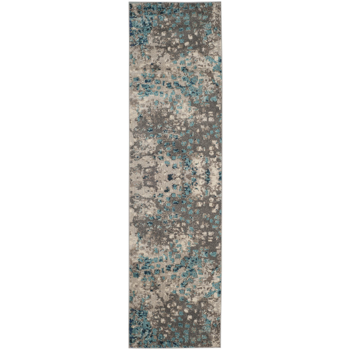 SAFAVIEH Monaco Collection MNC225E Grey / Light Blue Rug Image 5