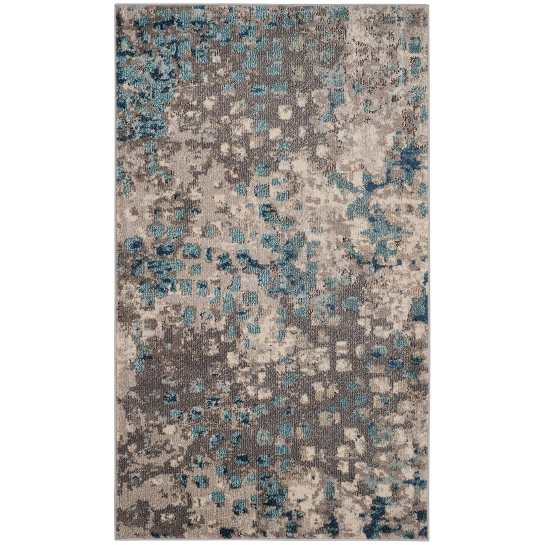 SAFAVIEH Monaco Collection MNC225E Grey / Light Blue Rug Image 8