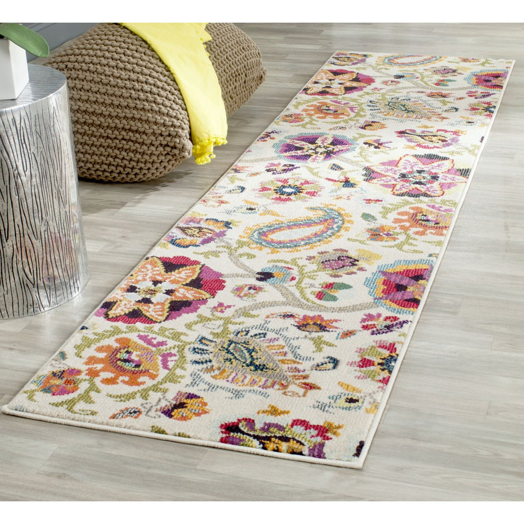 SAFAVIEH Monaco Collection MNC229A Ivory / Multi Rug Image 3