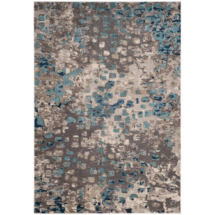 SAFAVIEH Monaco Collection MNC225E Grey / Light Blue Rug Image 9