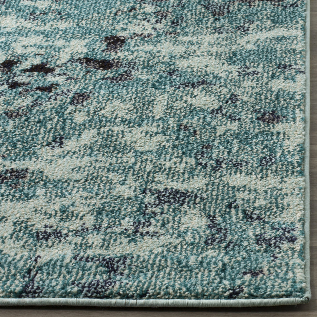 SAFAVIEH Monaco Collection MNC225J Light Blue / Multi Rug Image 7