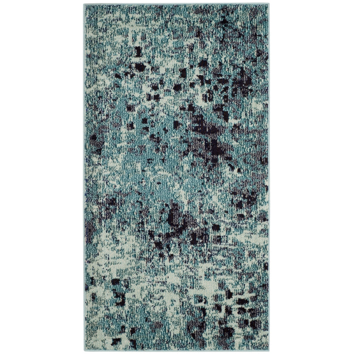 SAFAVIEH Monaco Collection MNC225J Light Blue / Multi Rug Image 8