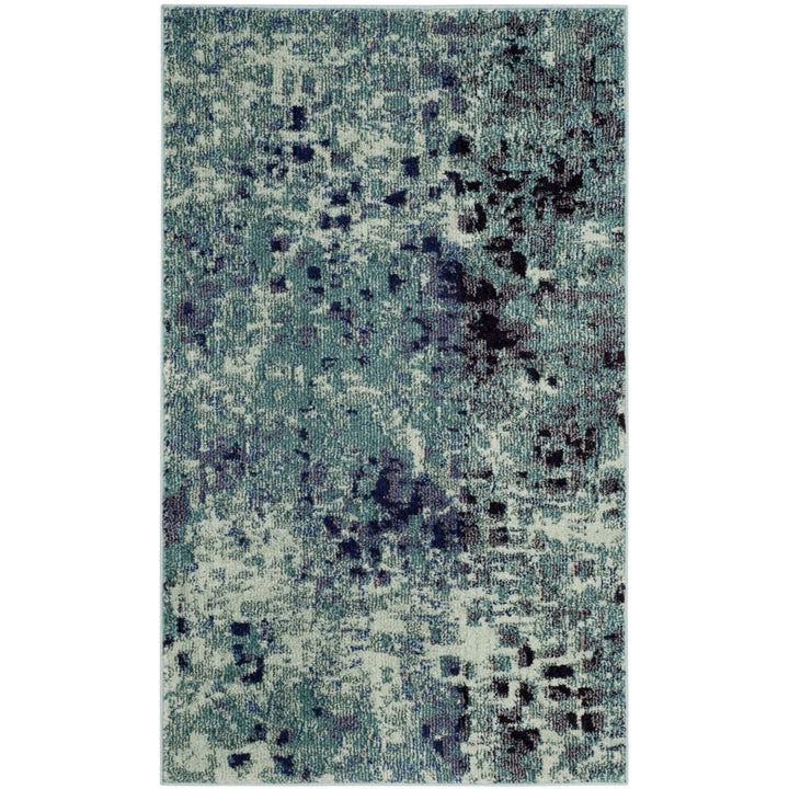 SAFAVIEH Monaco Collection MNC225J Light Blue / Multi Rug Image 9