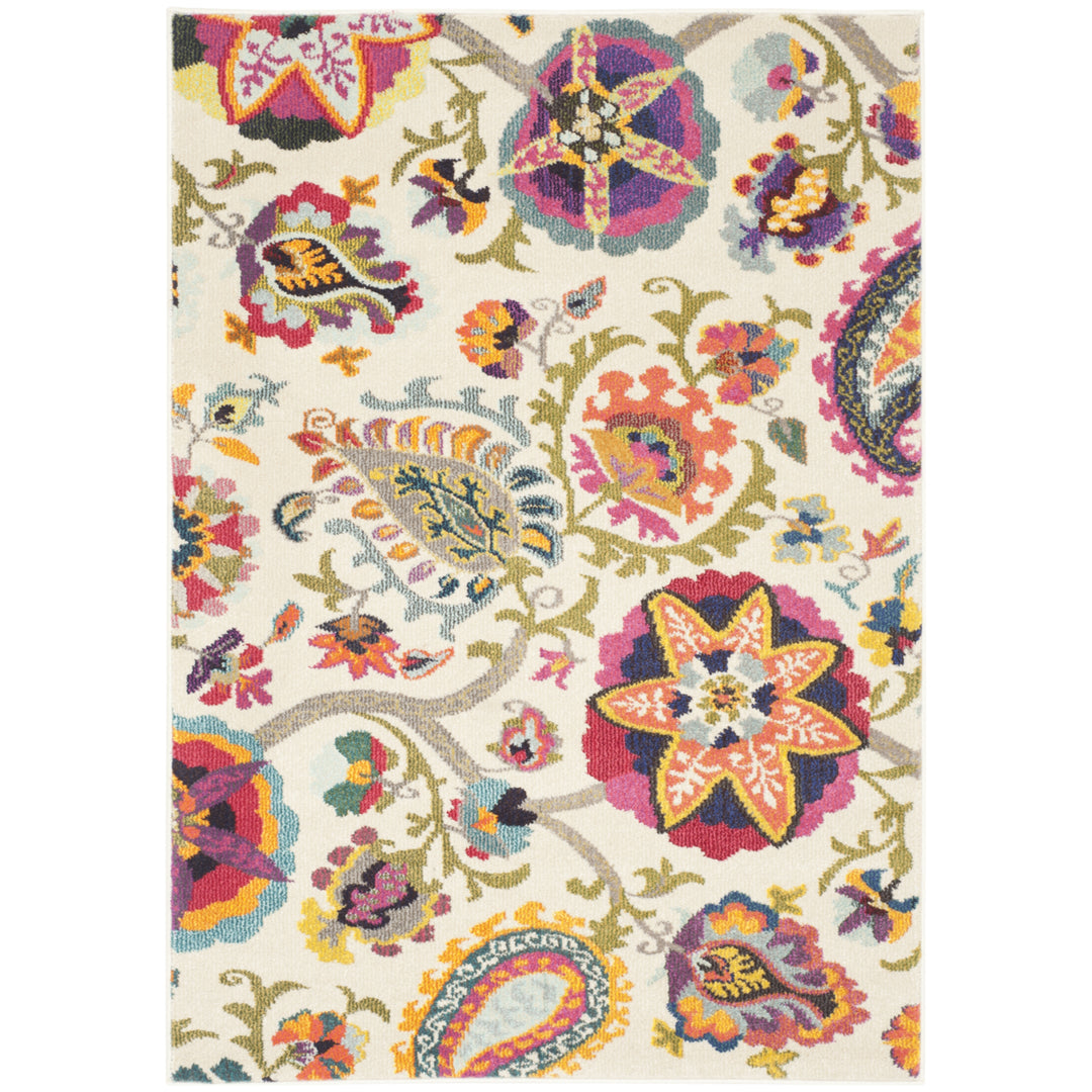 SAFAVIEH Monaco Collection MNC229A Ivory / Multi Rug Image 8