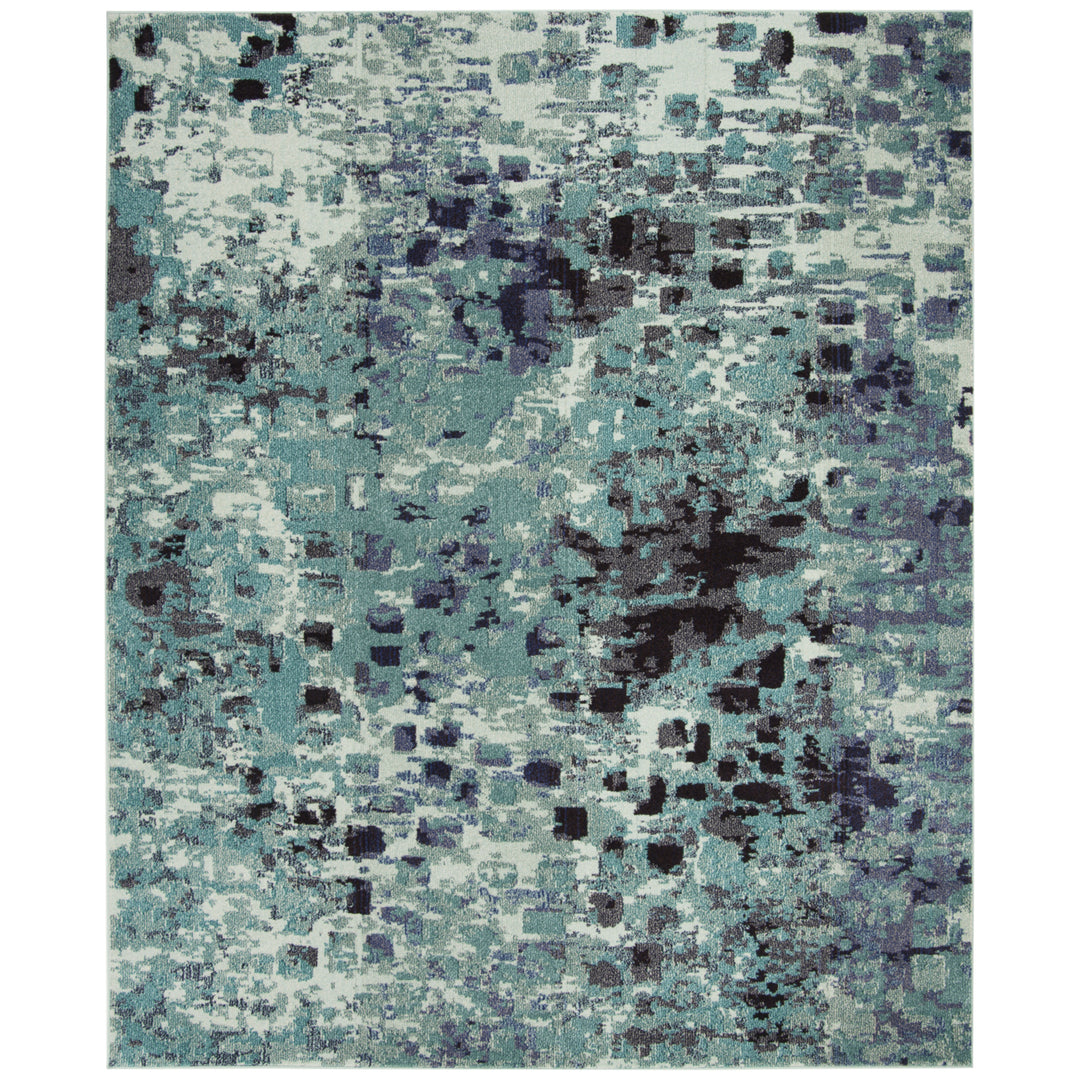 SAFAVIEH Monaco Collection MNC225J Light Blue / Multi Rug Image 11