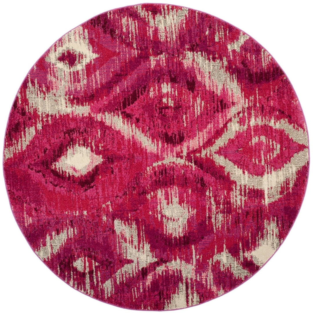 SAFAVIEH Monaco Collection MNC242D Fuchsia / Cream Rug Image 4