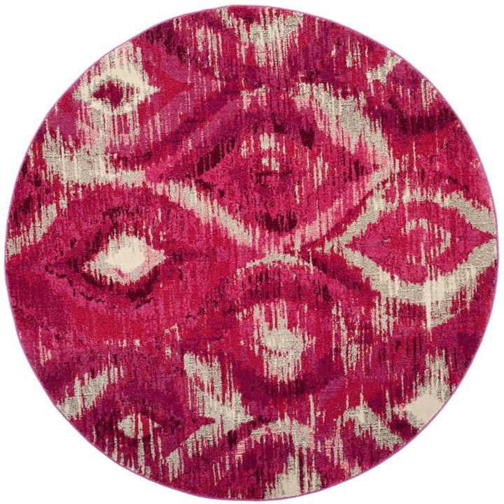 SAFAVIEH Monaco Collection MNC242D Fuchsia / Cream Rug Image 4