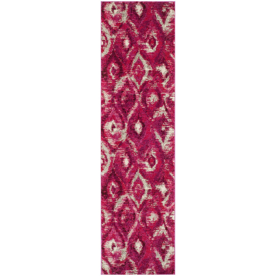 SAFAVIEH Monaco Collection MNC242D Fuchsia / Cream Rug Image 5