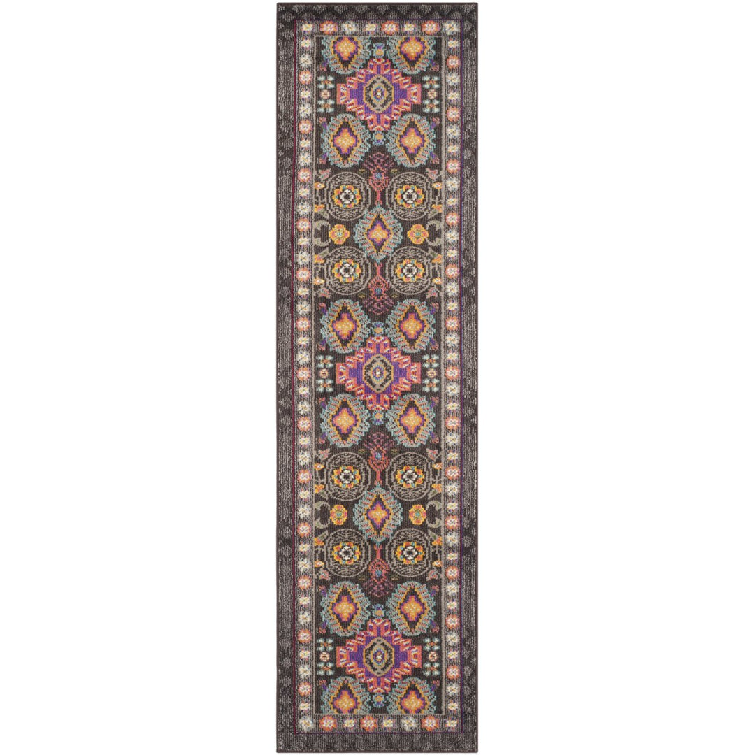 SAFAVIEH Monaco Collection MNC240B Brown / Multi Rug Image 5