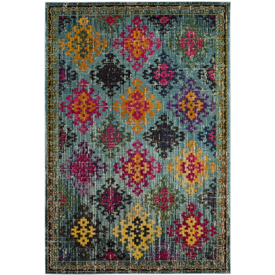 SAFAVIEH Monaco Collection MNC244N Blue / Multi Rug Image 1