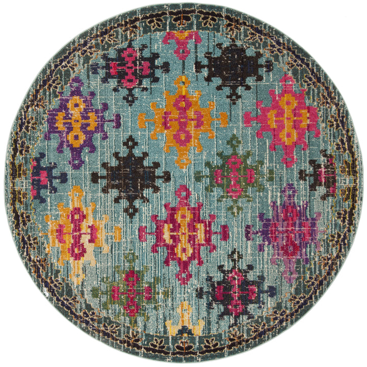 SAFAVIEH Monaco Collection MNC244N Blue / Multi Rug Image 4