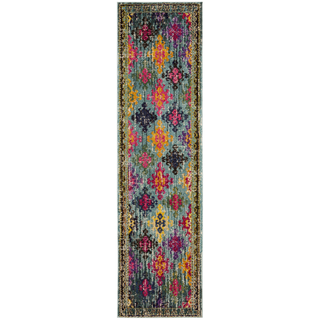 SAFAVIEH Monaco Collection MNC244N Blue / Multi Rug Image 5