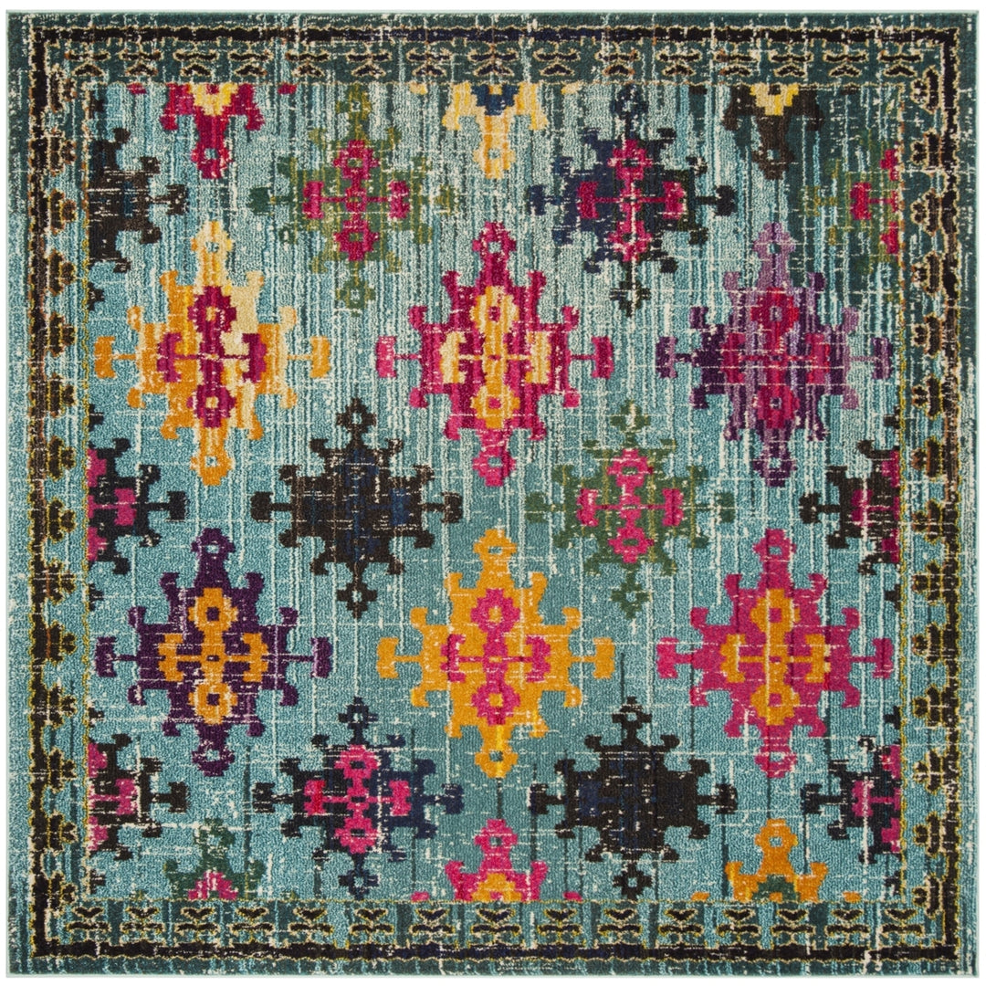 SAFAVIEH Monaco Collection MNC244N Blue / Multi Rug Image 6