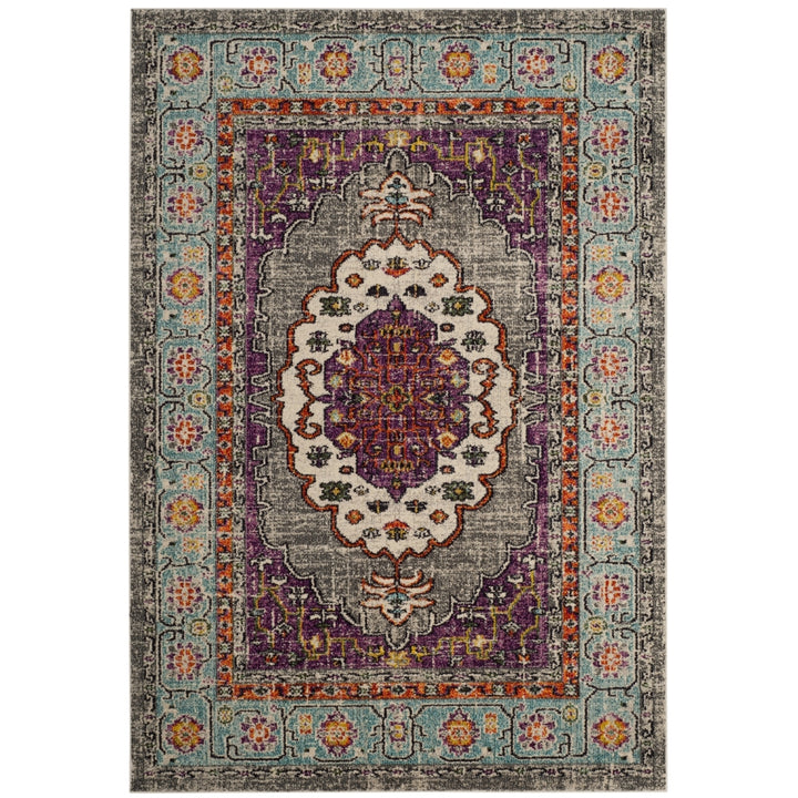 SAFAVIEH Monaco Collection MNC246L Violet/Light Blue Rug Image 1