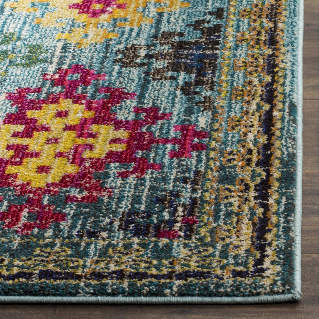 SAFAVIEH Monaco Collection MNC244N Blue / Multi Rug Image 7