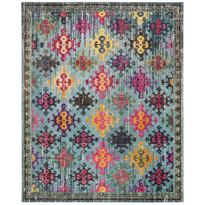 SAFAVIEH Monaco Collection MNC244N Blue / Multi Rug Image 9