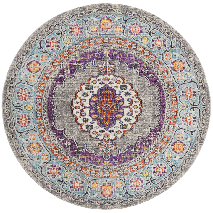 SAFAVIEH Monaco Collection MNC246L Violet/Light Blue Rug Image 4