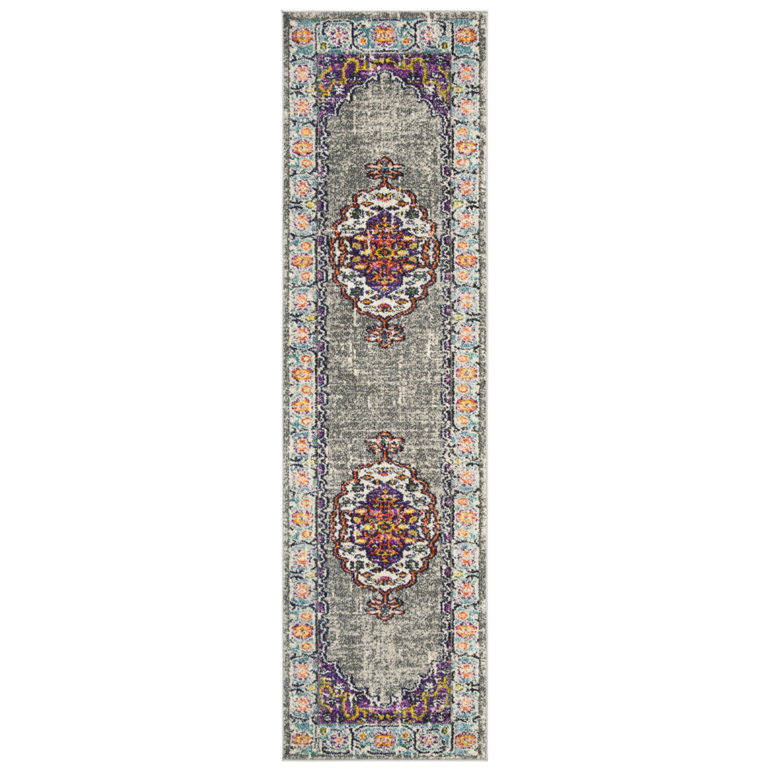 SAFAVIEH Monaco Collection MNC246L Violet/Light Blue Rug Image 5