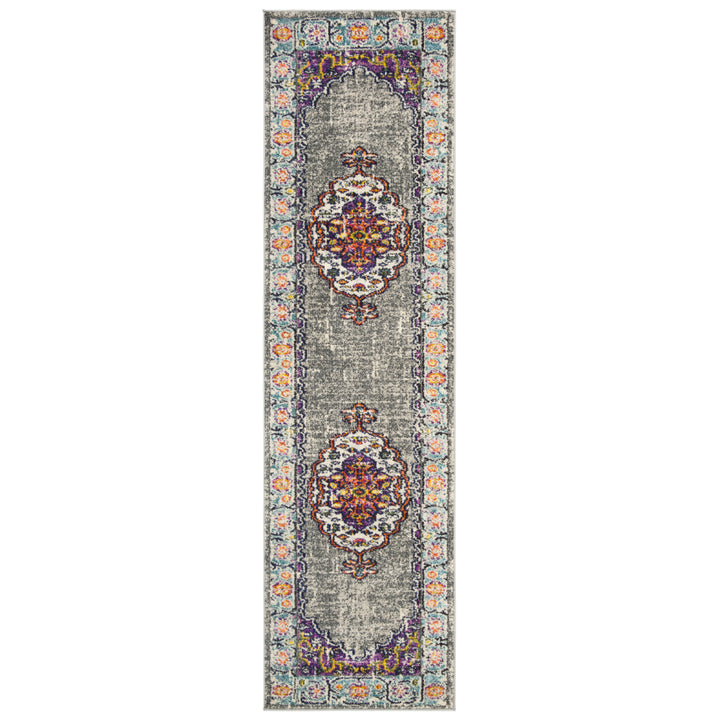 SAFAVIEH Monaco Collection MNC246L Violet/Light Blue Rug Image 5