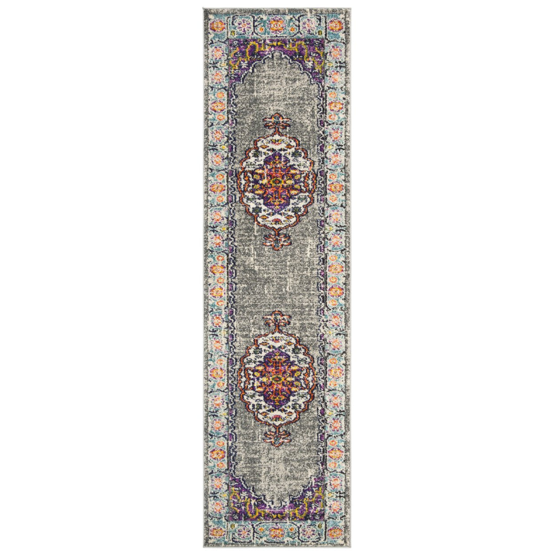 SAFAVIEH Monaco Collection MNC246L Violet/Light Blue Rug Image 1