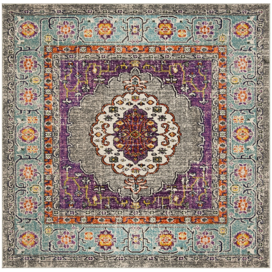 SAFAVIEH Monaco Collection MNC246L Violet/Light Blue Rug Image 6