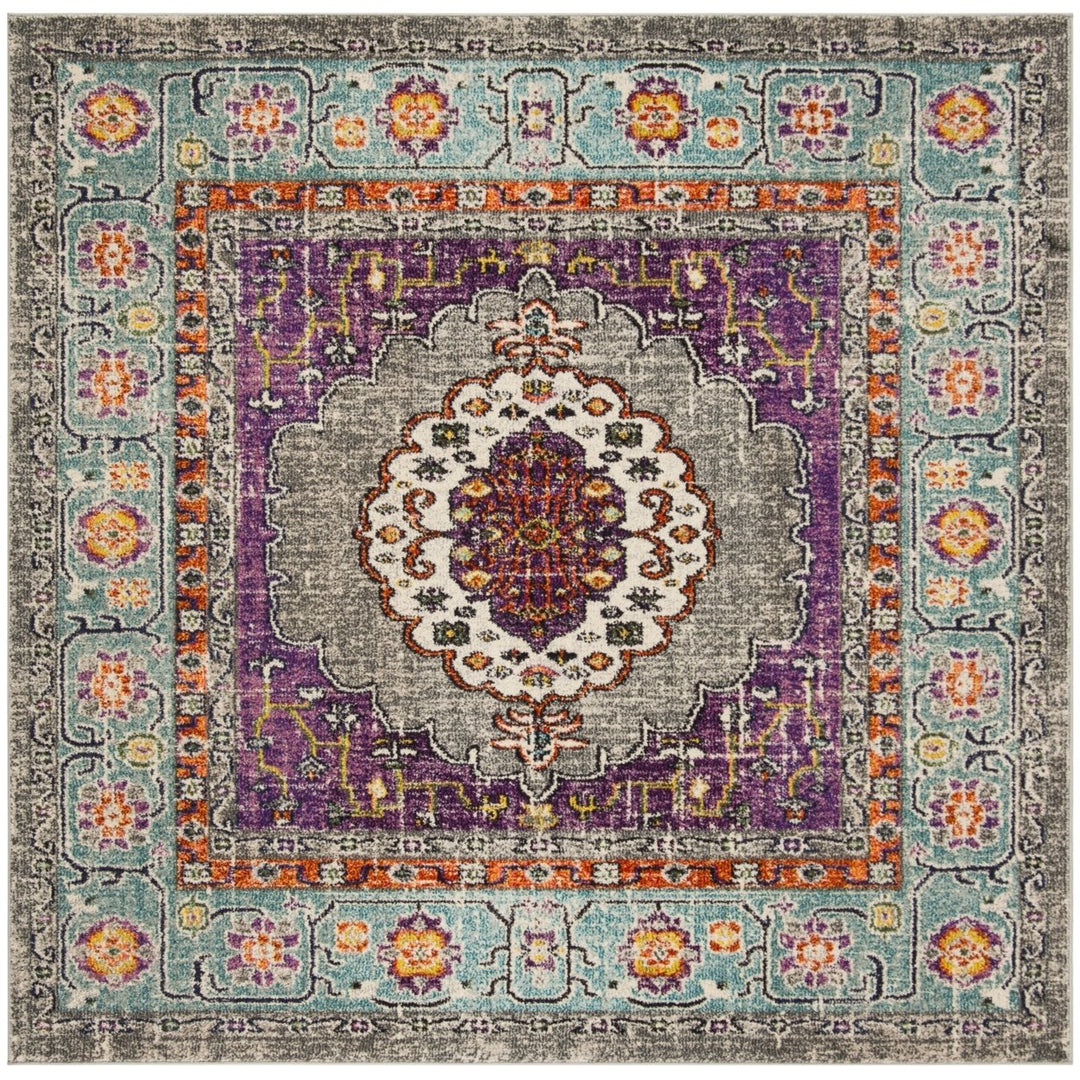 SAFAVIEH Monaco Collection MNC246L Violet/Light Blue Rug Image 1